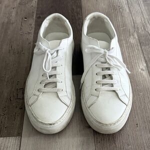 Original Achilles Leather Common Projects White Sneakers